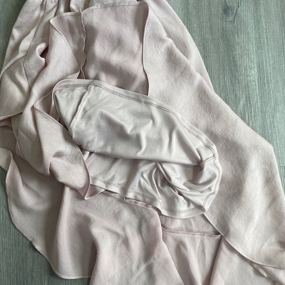 Express High Neck Asymmetrical Fit And Flare Dress - Picture 10 of 11